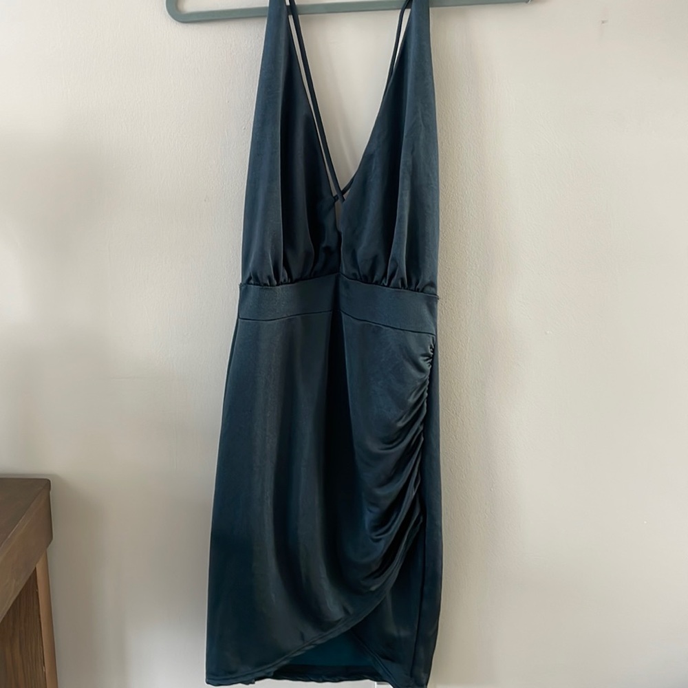 Sexy Teal Halter Bodycon
